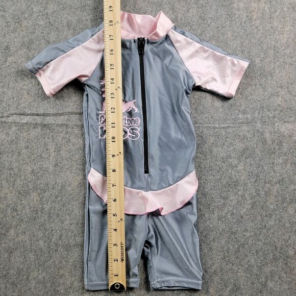 Coppertone Swimsuit Rash Guard One Piece SPF 50 UV Protection Girl Size Infant - Picture 8 of 9